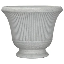 Pedestal Planter, 15.9 in x 12.9 in, Stone