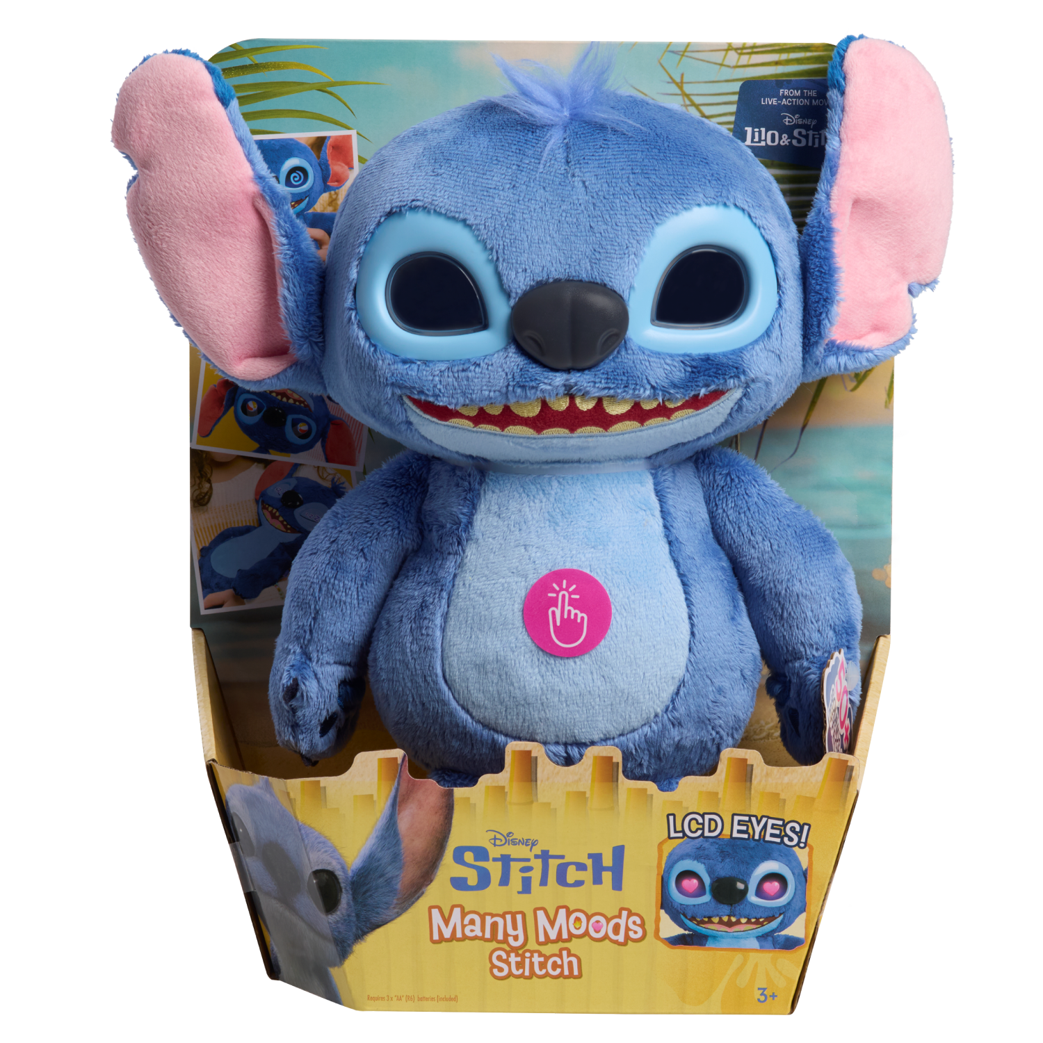 slide 3 of 5, Lilo & Stitch Many Moods of Stitch Feature Plush, 1 ct