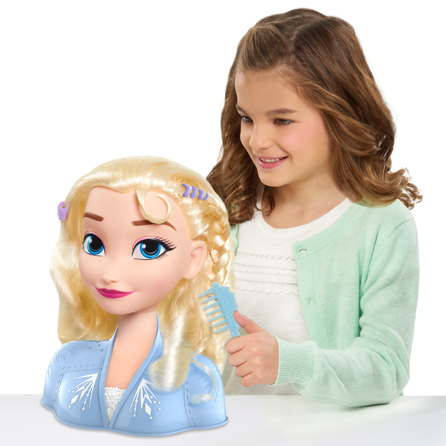 slide 2 of 5, Disney Frozen Basic Elsa Styling Head, 14 pc, 14 ct