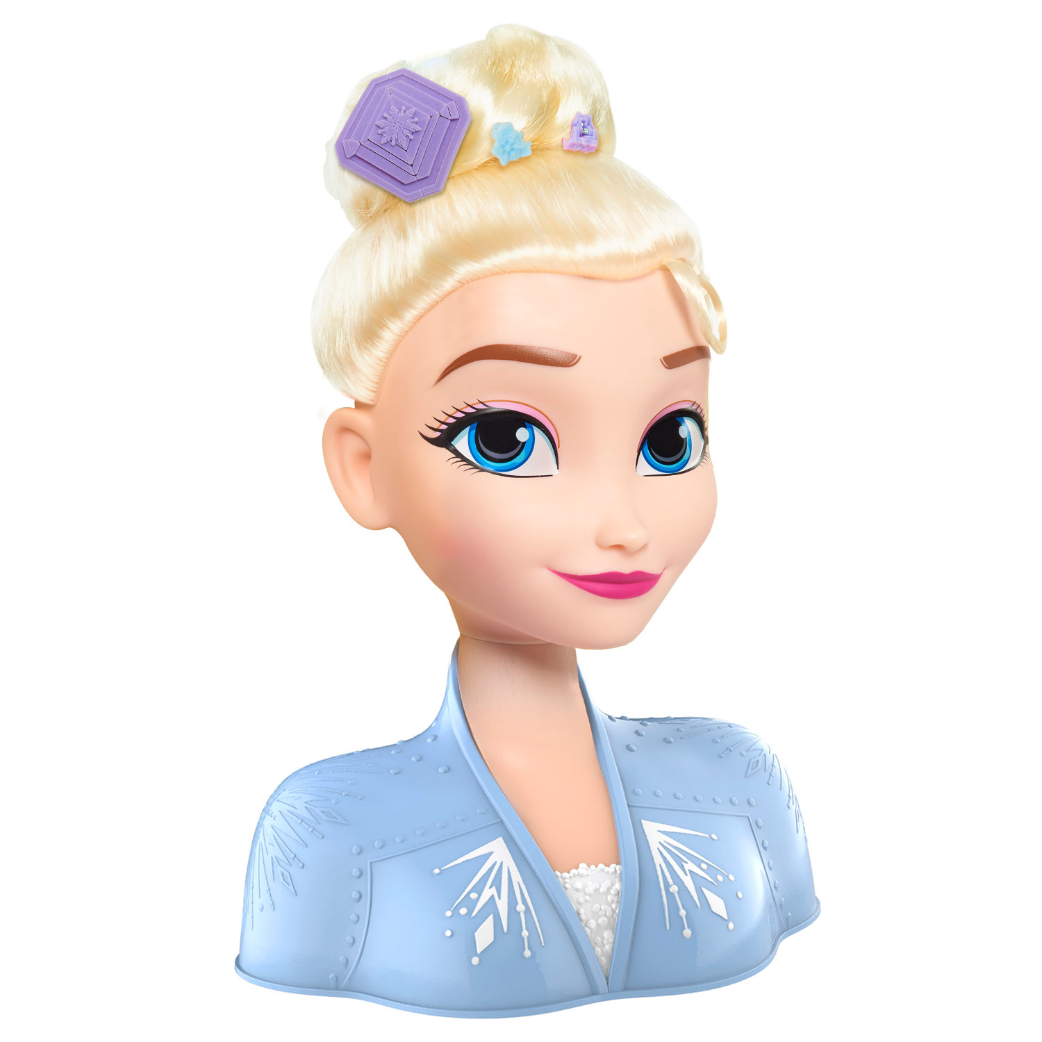 slide 3 of 5, Disney Frozen Basic Elsa Styling Head, 14 pc, 14 ct