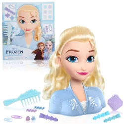 Disney Frozen Basic Elsa Styling Head, 14 pc