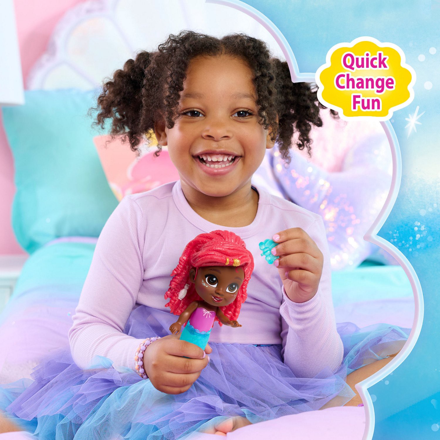 slide 4 of 5, JUST PLAY Ariel Jr Value Pop Tail Doll, 1 ct