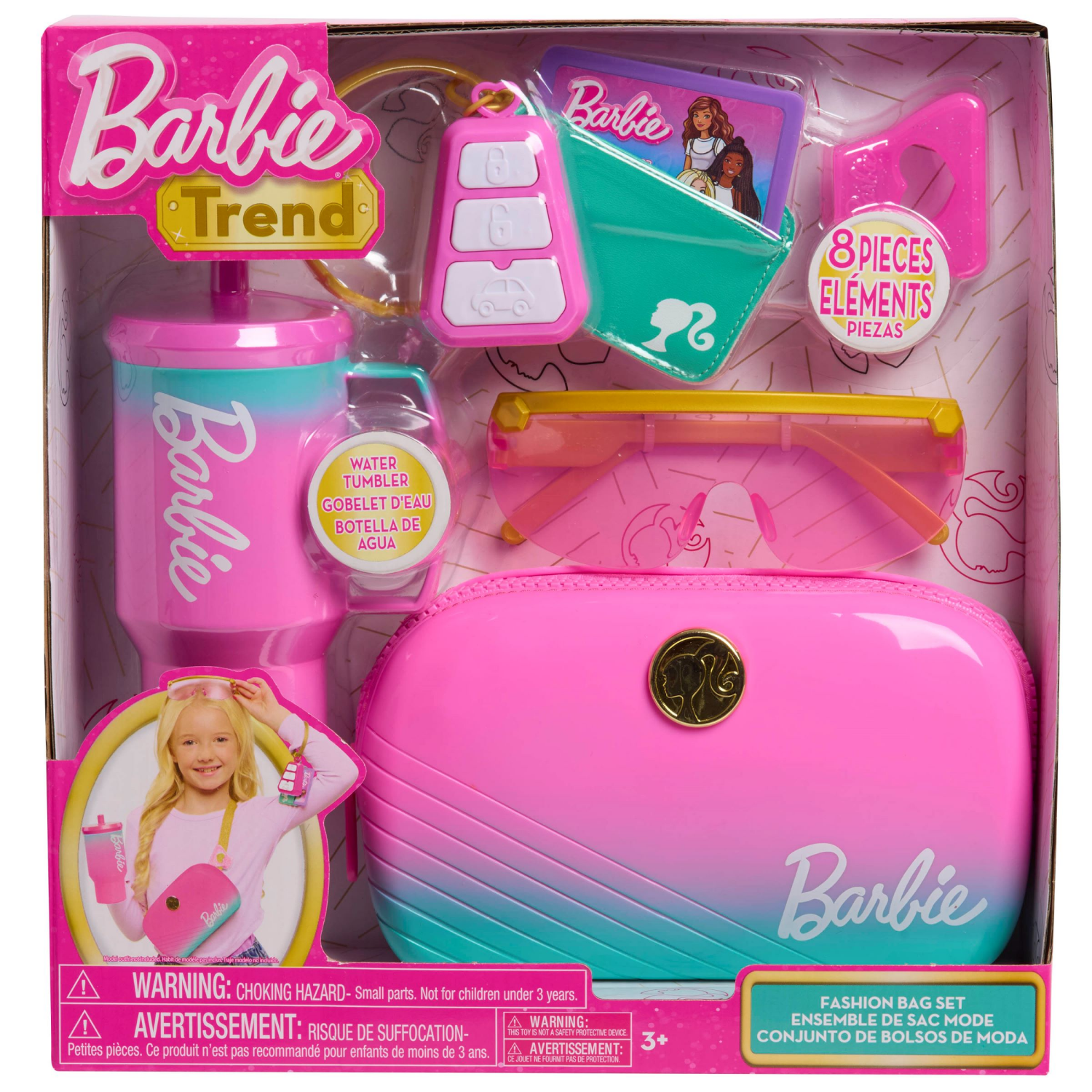 slide 1 of 2, Barbie Trend Fashion Bag Set, 1 ct