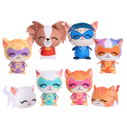 Disney Junior SuperKitties Mini Collectible Capsule Plush, Mystery 3.5-inch Stuffed Animal