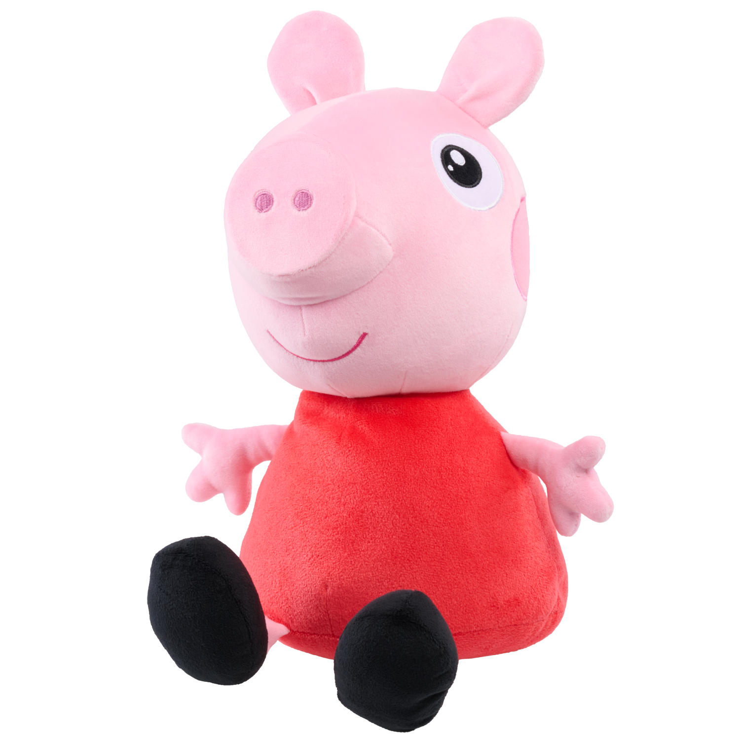 slide 2 of 3, Peppa Pig 2 lb Weighted Large Plush, 12-inch Stuffed Animal, 2 lb