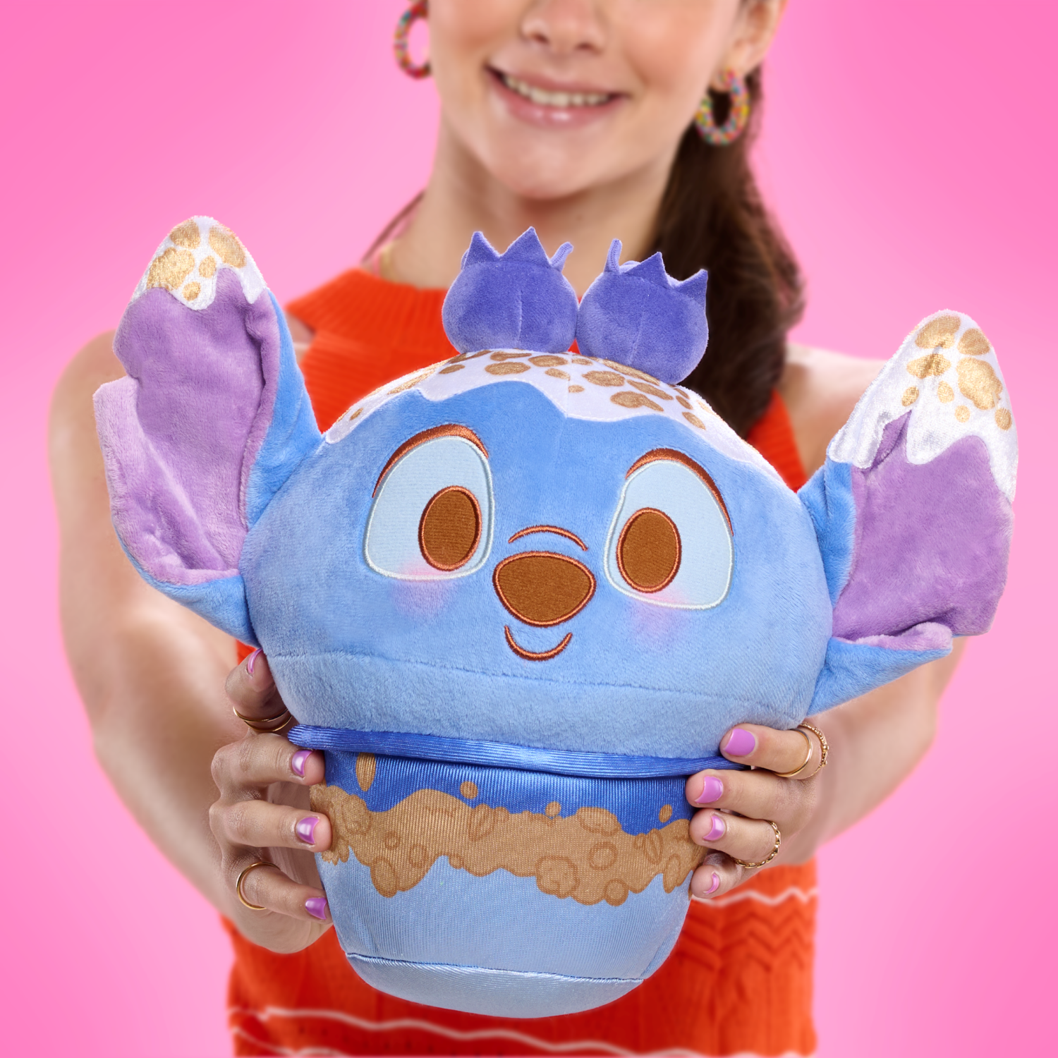 slide 2 of 3, Disney Munchlings Squeeze-A-Munch Large Scented Plush, Officially Licensed Kids Toys for Ages 0 Up, 1 ct