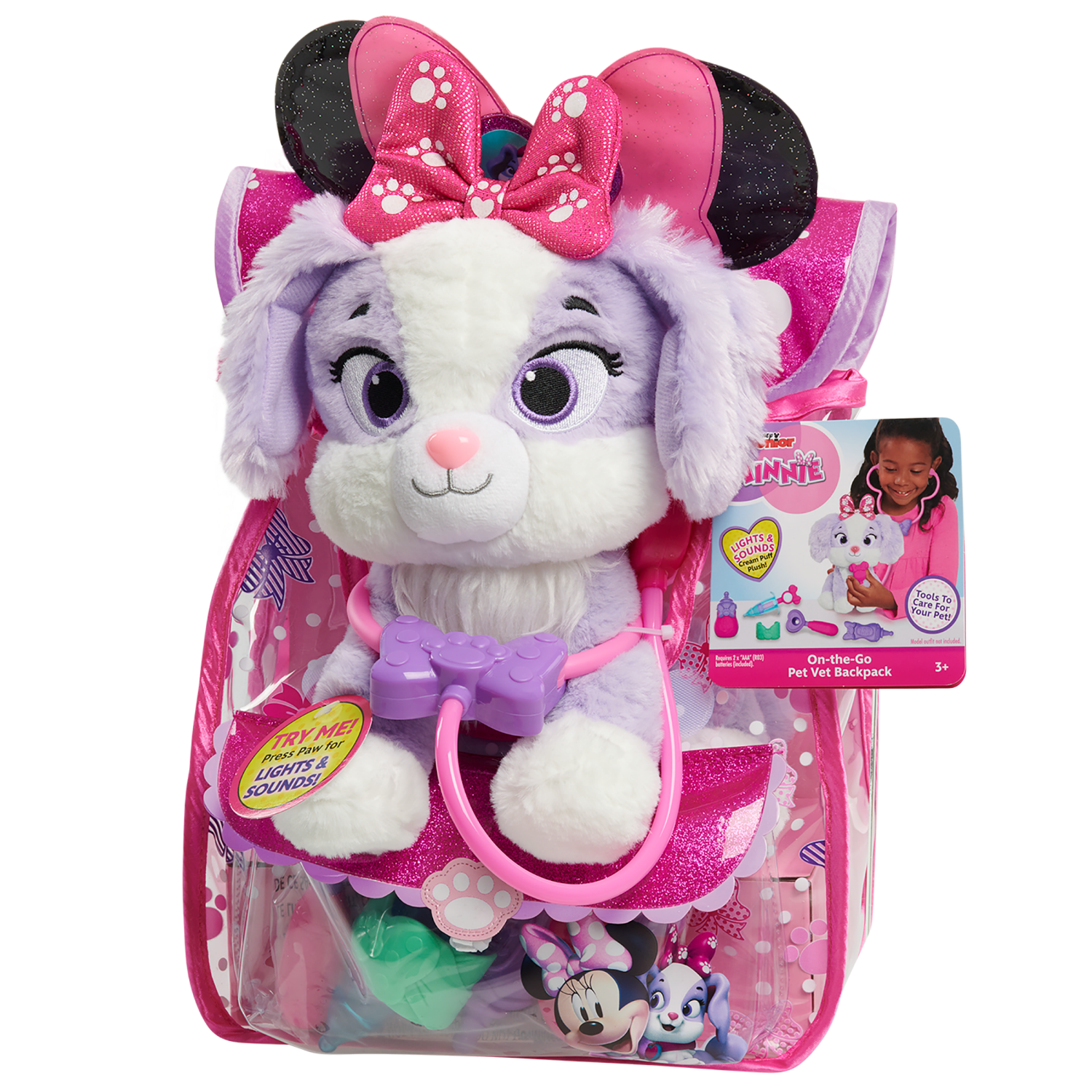 slide 1 of 6, Disney Minnie On-the-Go Pet Vet Backpack, 1 ct