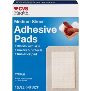 slide 1 of 1, CVS Health Adhesive Pads Medium, 10 ct