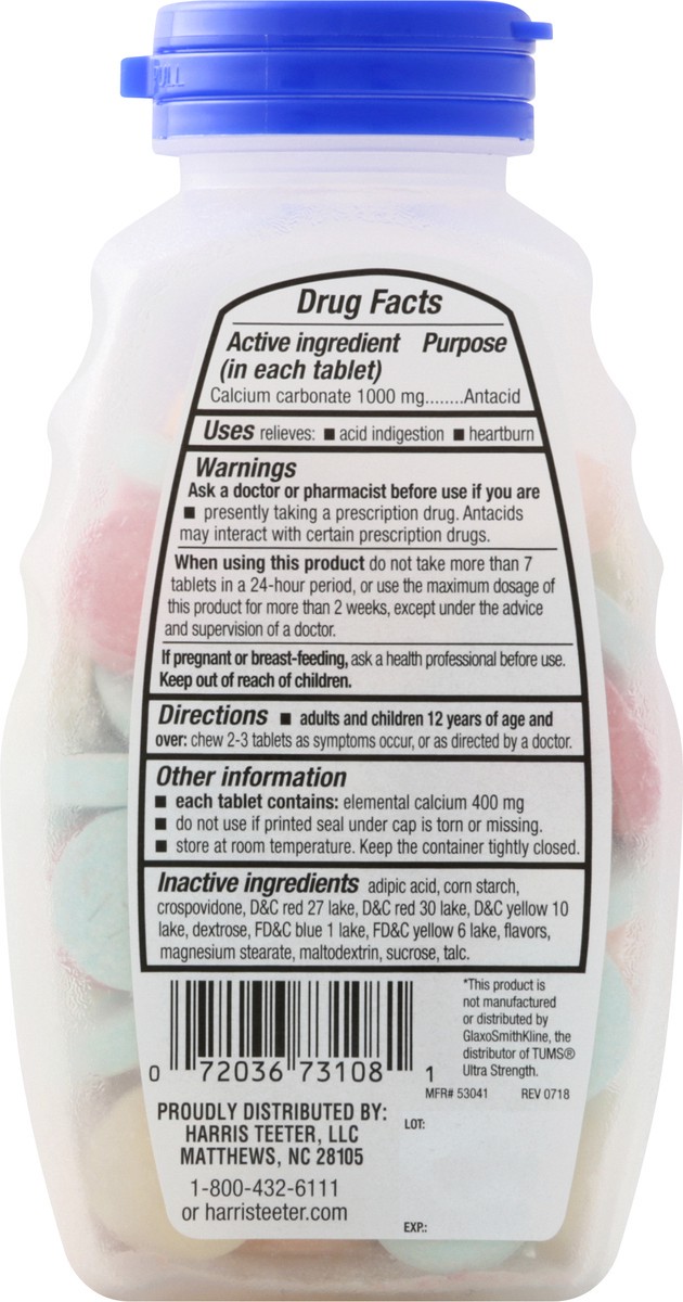 slide 4 of 9, Harris Teeter Antacid Ultra Asstd Fruit, 72 ct