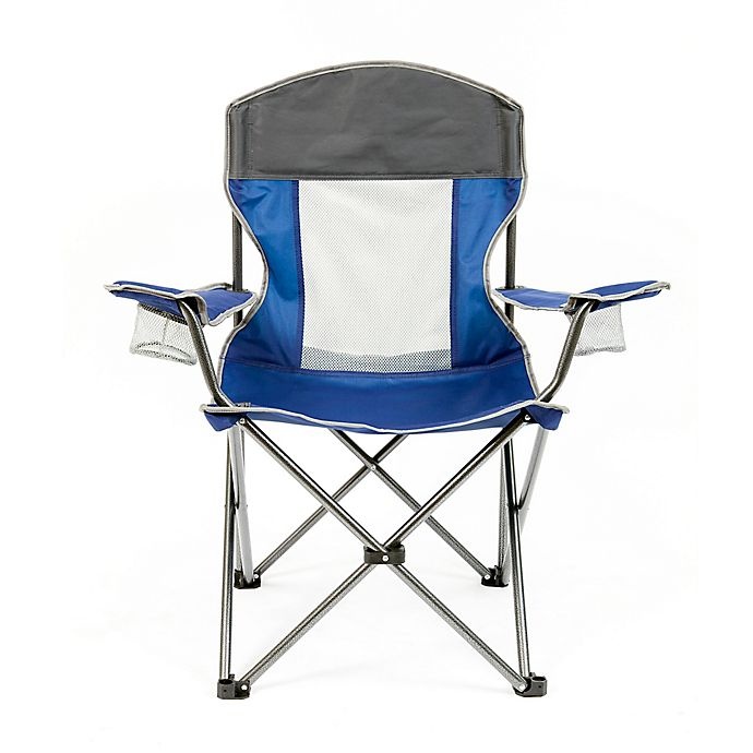 slide 2 of 9, Mac Sports X-Large Folding Chair - Blue, 1 ct