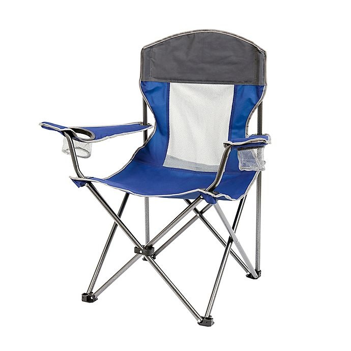 slide 8 of 9, Mac Sports X-Large Folding Chair - Blue, 1 ct