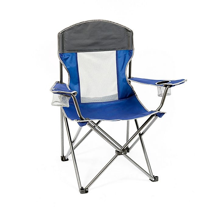 slide 1 of 9, Mac Sports X-Large Folding Chair - Blue, 1 ct