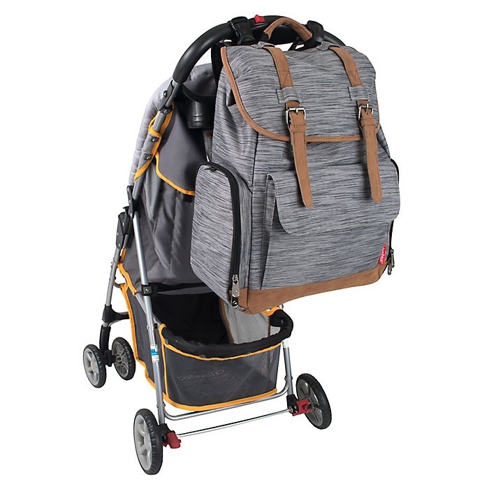 slide 8 of 8, Fisher-Price Fastfinder Cairn Diaper Backpack - Grey, 1 ct