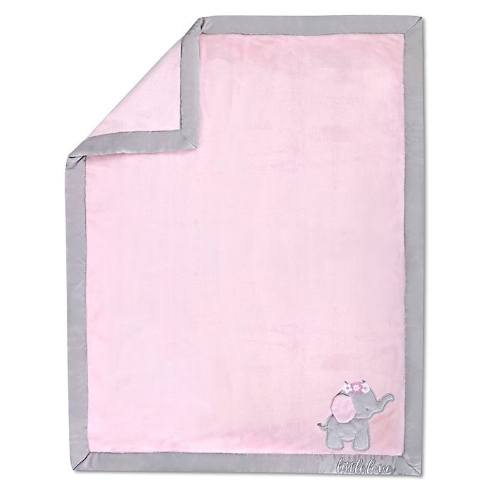 slide 2 of 4, Wendy Bellissimo Mix & Match Little Love Elephant Plush Blanket - Pink, 1 ct