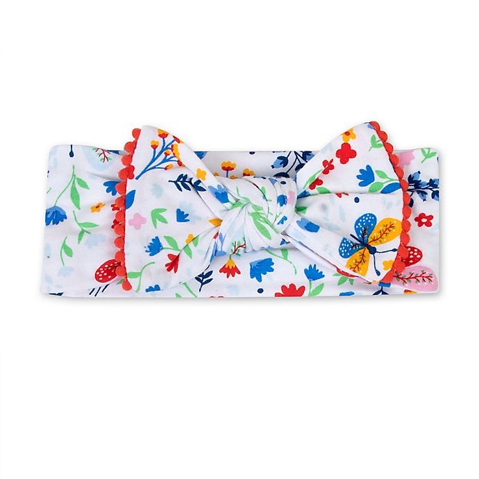 slide 3 of 4, Baby Essentials Newborn Butterfly Floral Gown & Headband Set - White/Multi, 2 ct