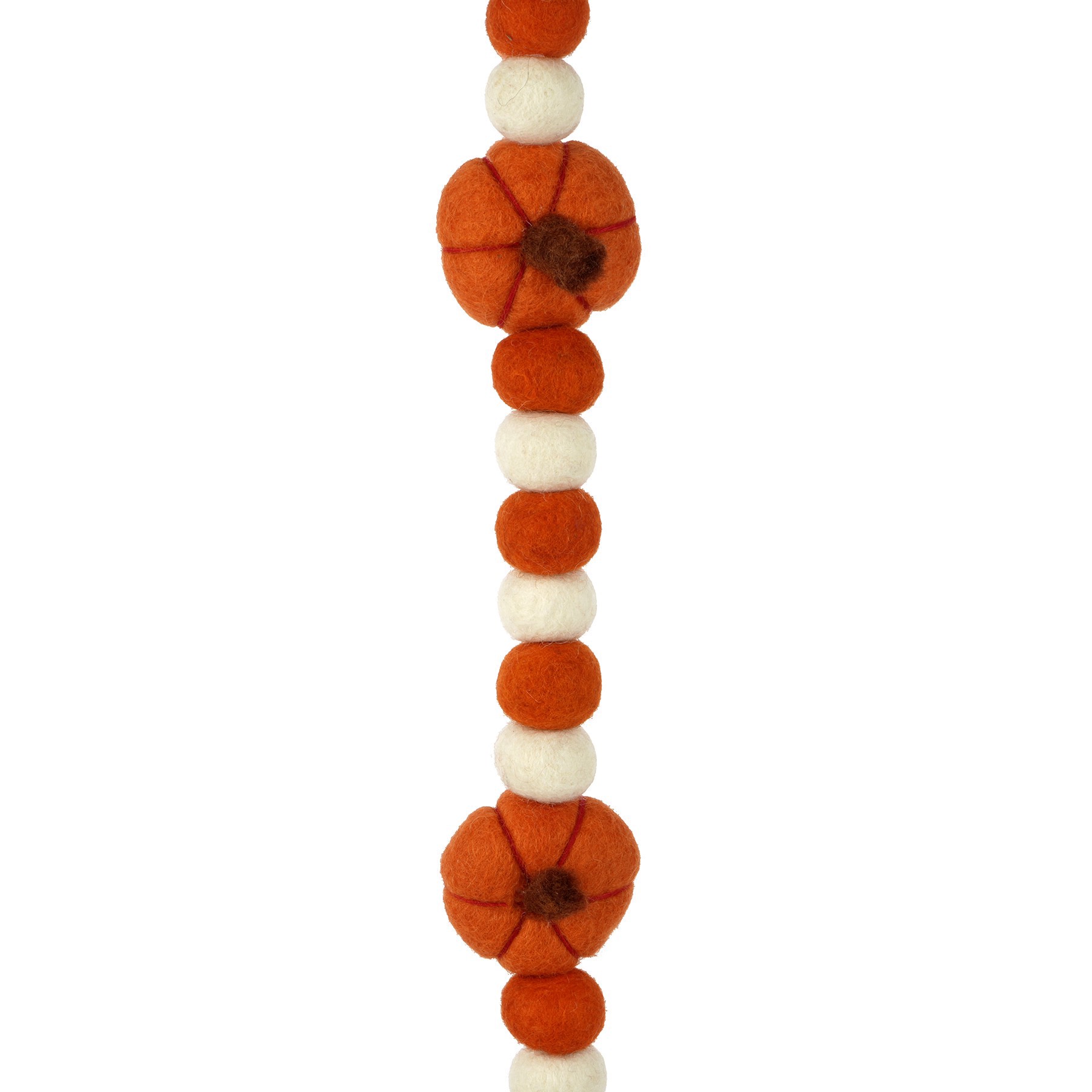 slide 2 of 2, 6ft. Felt Pumpkin & Pom Pom Garland By Ashland, 6 ft