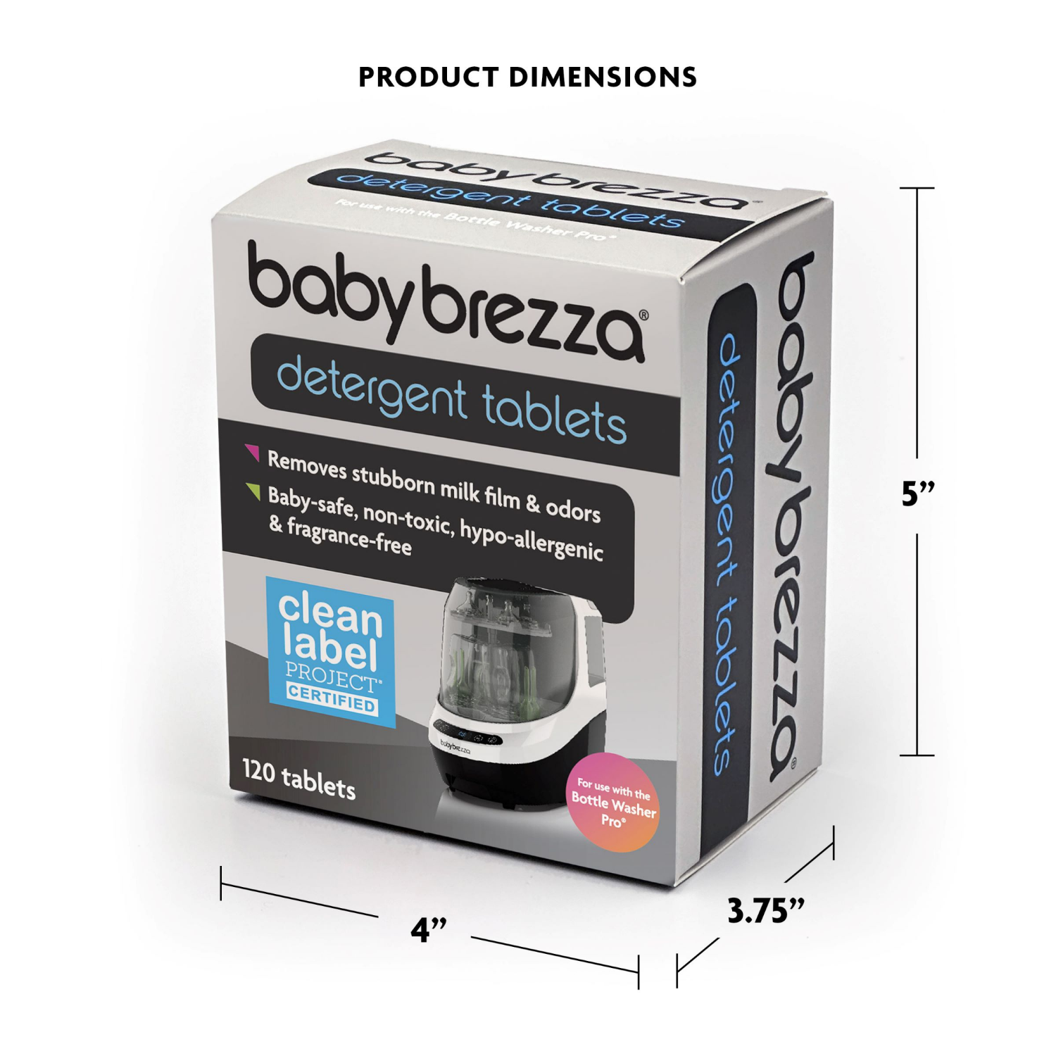 slide 2 of 5, Baby Brezza Bottle Washer Detergent Advanced Formula Tablets - 120ct, 120 ct