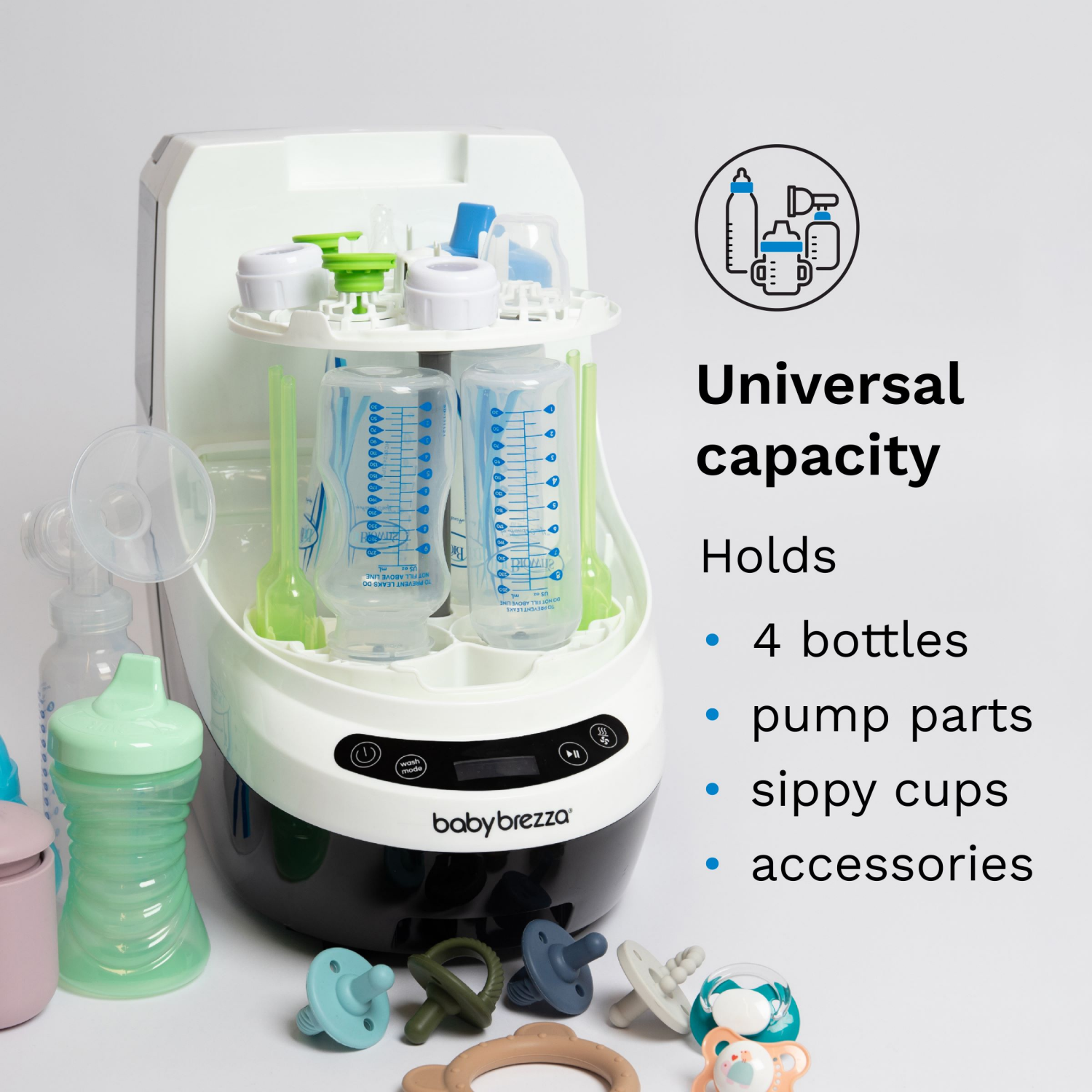 slide 8 of 8, Baby Brezza Bottle Washer Pro - White, 1 ct