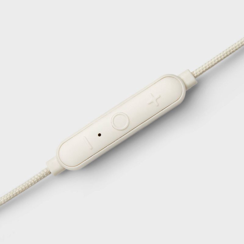 slide 3 of 3, Wired Earbuds with Microphone - heyday™ White Stylized: In-Ear Headphones 3.5mm Jack, 1 ct