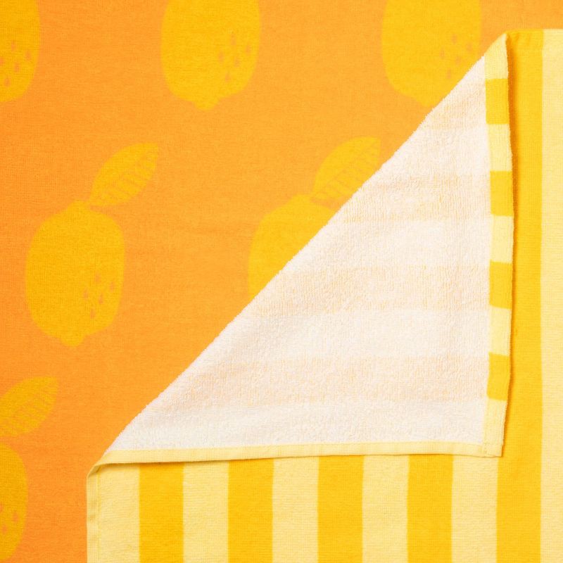 slide 4 of 4, 2pk Striped Beach Towels Orange - Sun Squad™, 2 ct