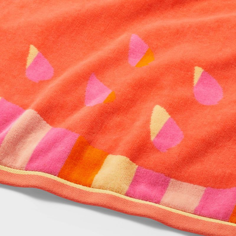 slide 3 of 3, XL Jacquard Strawberries Beach Towel - Sun Squad™: 100% Cotton, Lightweight, Machine Washable, Art Design, 1 ct