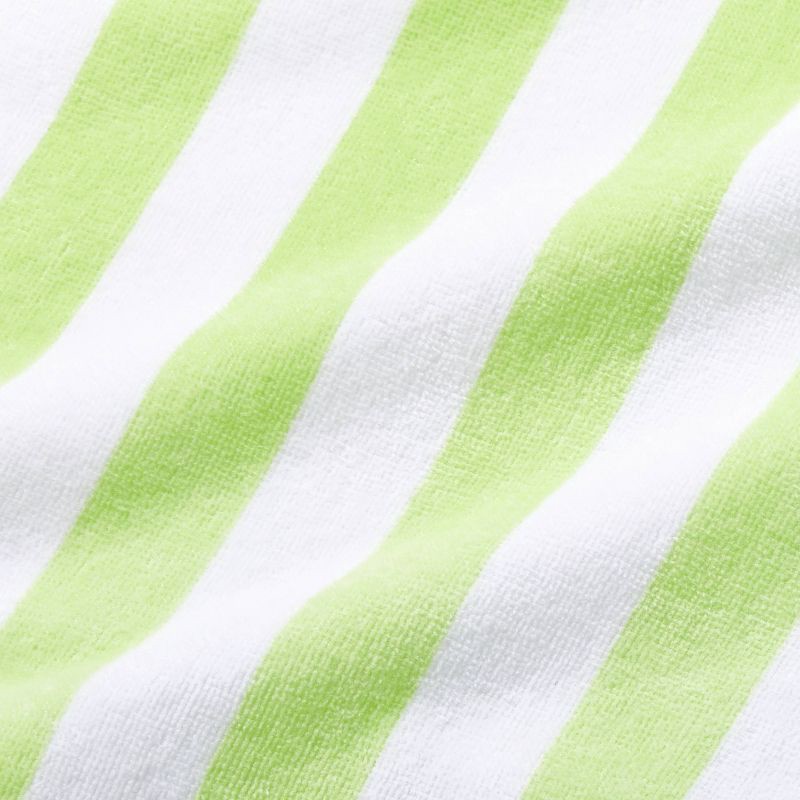 slide 4 of 4, Striped Beach Towel Green - Sun Squad™, 1 ct