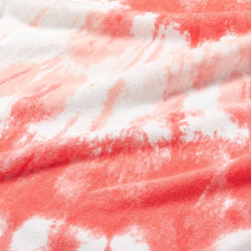 slide 4 of 4, Tie Dye Beach Towel Red - Sun Squad™: Lightweight Cotton Terry, Machine Washable, Art Design, 1 ct