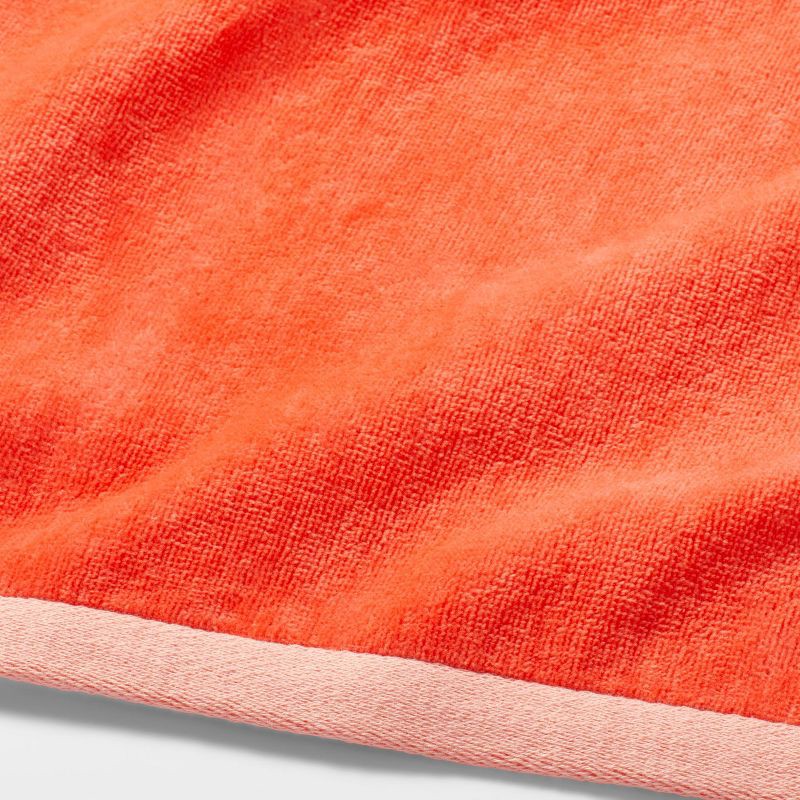 slide 4 of 4, XL WOW Reversible Beach Towel Coral - Sun Squad™: 100% Cotton, Lightweight, Quick-Dry, OEKO-TEX Certified, 1 ct