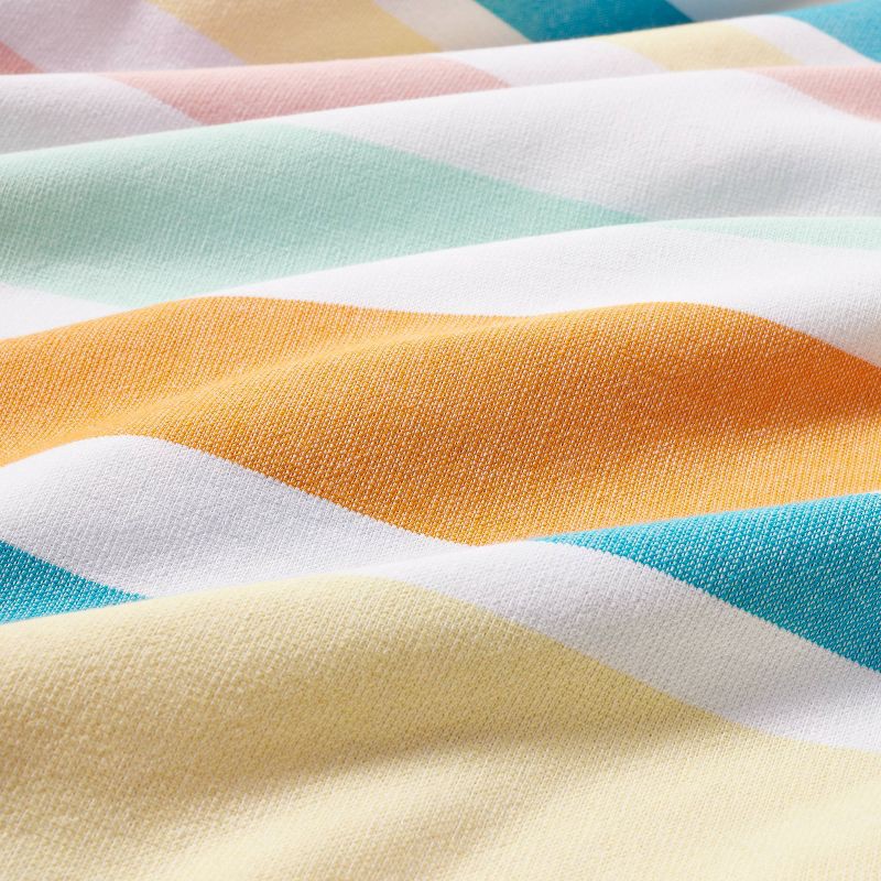 slide 4 of 4, Jumbo Striped Beach Towel - Sun Squad™: Cotton Terry, Lightweight, Machine Washable, 72"x60", 1 ct