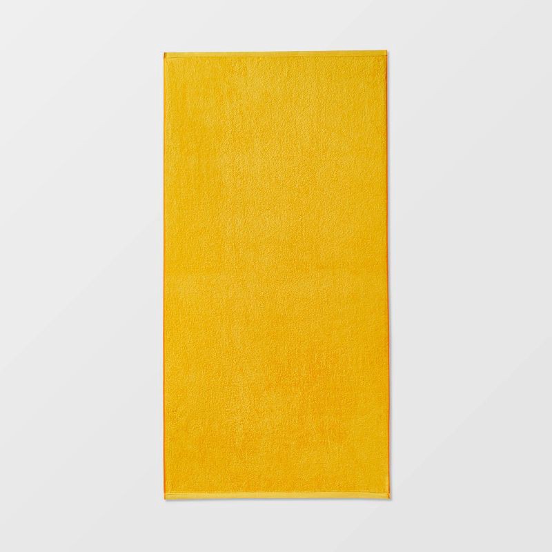 slide 3 of 3, XL WOW Reversible Beach Towel Orange - Sun Squad™: Lightweight Cotton, Quick Dry, Machine Washable, 1 ct