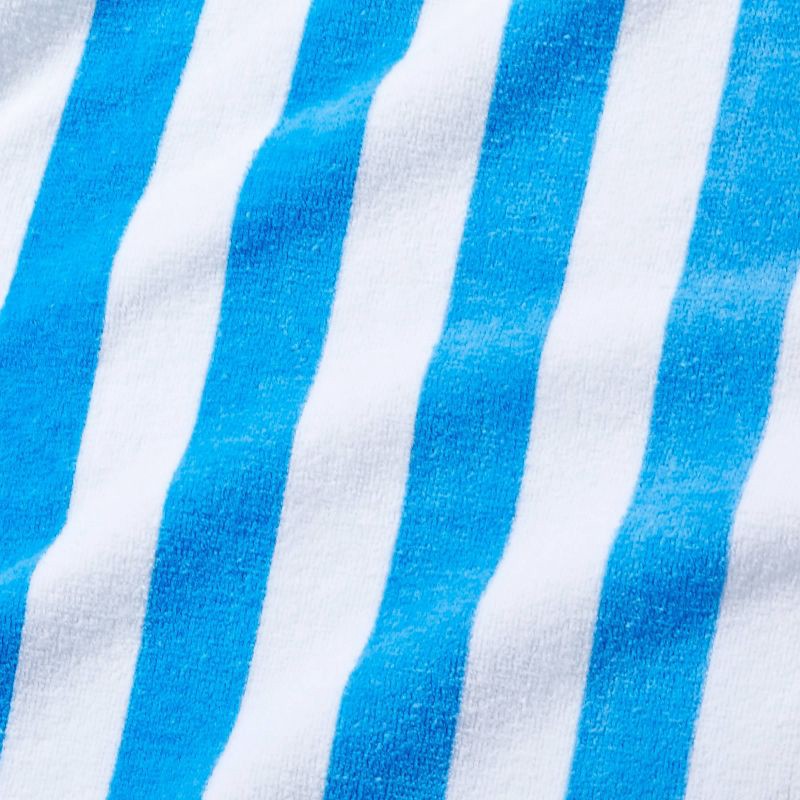 slide 4 of 4, Striped Beach Towel Blue/White - Sun Squad™, 1 ct