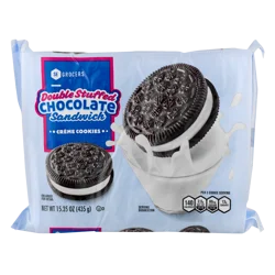 SE Grocers Double Stuffed Chocolate Sandwich Creme Cookies