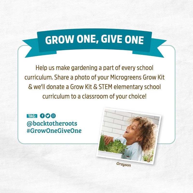 slide 11 of 11, Back to the Roots Organic Mighty Mix Superfoods Microgreens Grow Kit With Ceramic Planter, 1 ct