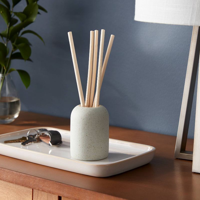 slide 2 of 3, Matte Textured 100ml Ceramic Diffuser Blue/Seagrass and Bergamot - Threshold™: Aromatherapy, No Battery Needed, 100 ml