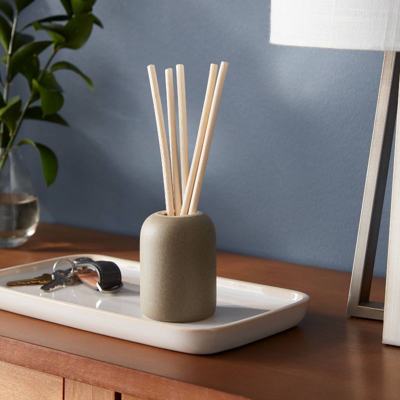 slide 2 of 3, 100ml Matte Textured Ceramic Vetiver and Oakmoss Diffuser Green - Threshold™: Aromatherapy, Spring & Summer Decor, 100 ml