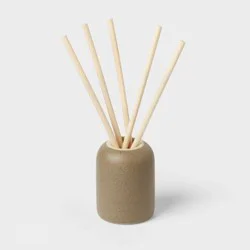 100ml Matte Textured Ceramic Vetiver and Oakmoss Diffuser Green - Threshold™: Aromatherapy, Spring & Summer Decor