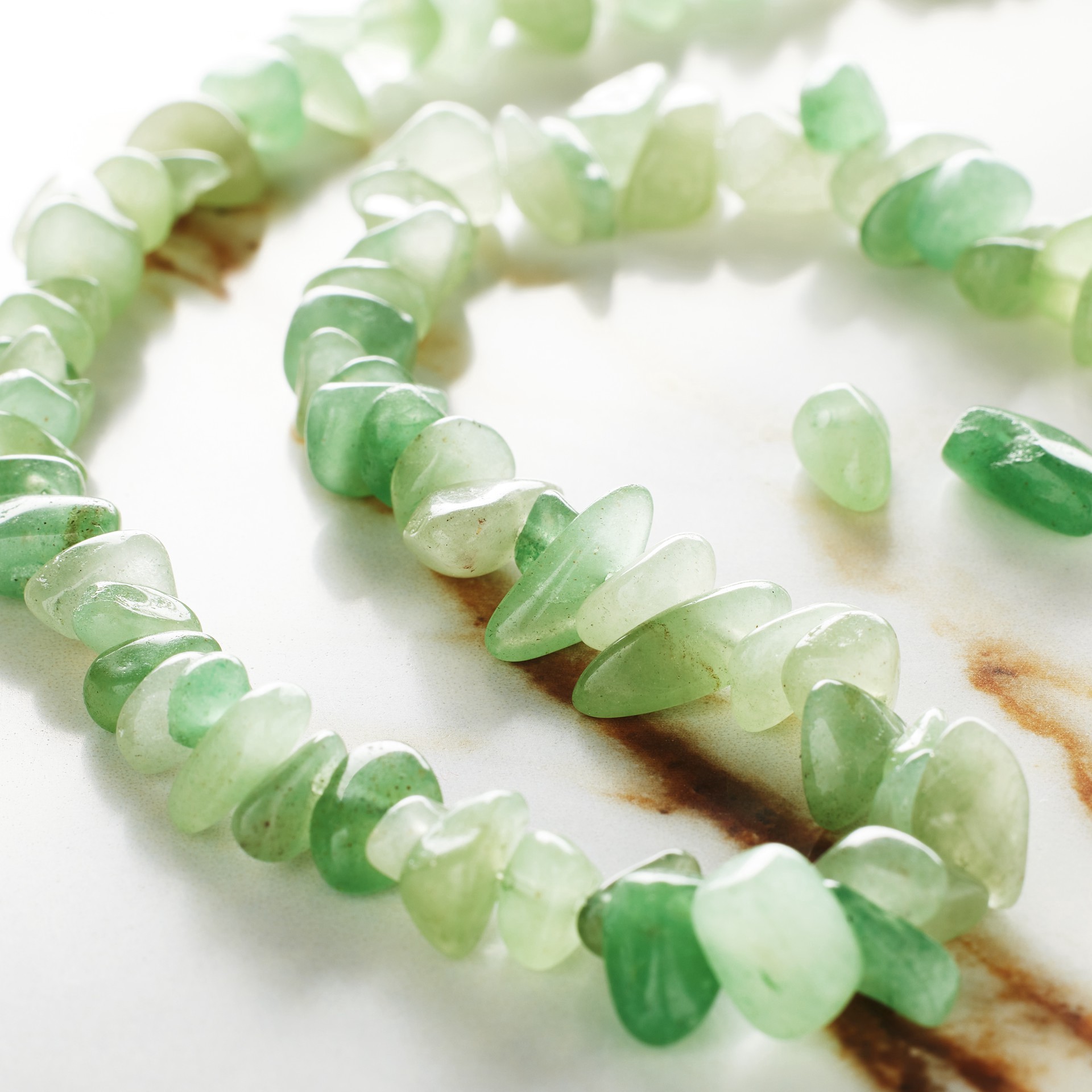 slide 2 of 3, Green Aventurine Chip Beads, 7mm By Bead Landing, 7mm