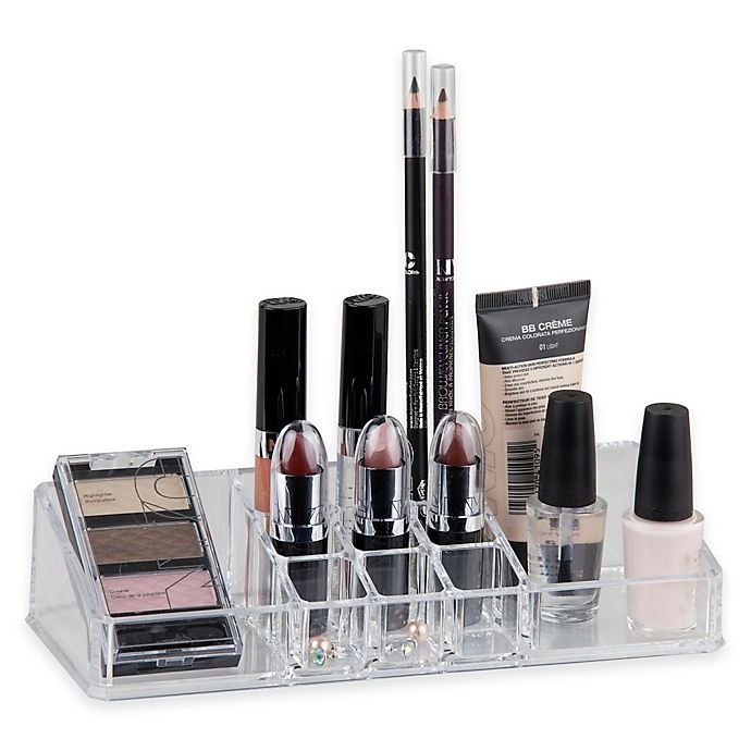 slide 1 of 1, Home Basics Medium Makeup Organizer - Clear, 1 ct