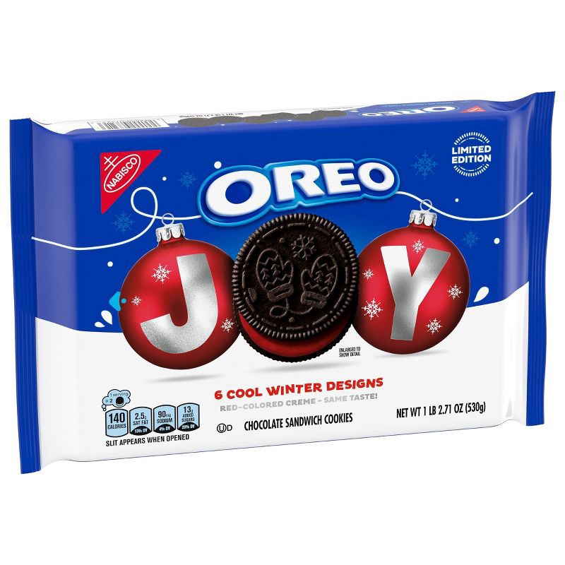 slide 6 of 13, Oreo Joy Red Crème Filled Limited Edition Christmas Cookies - 18.71oz, 18.71 oz
