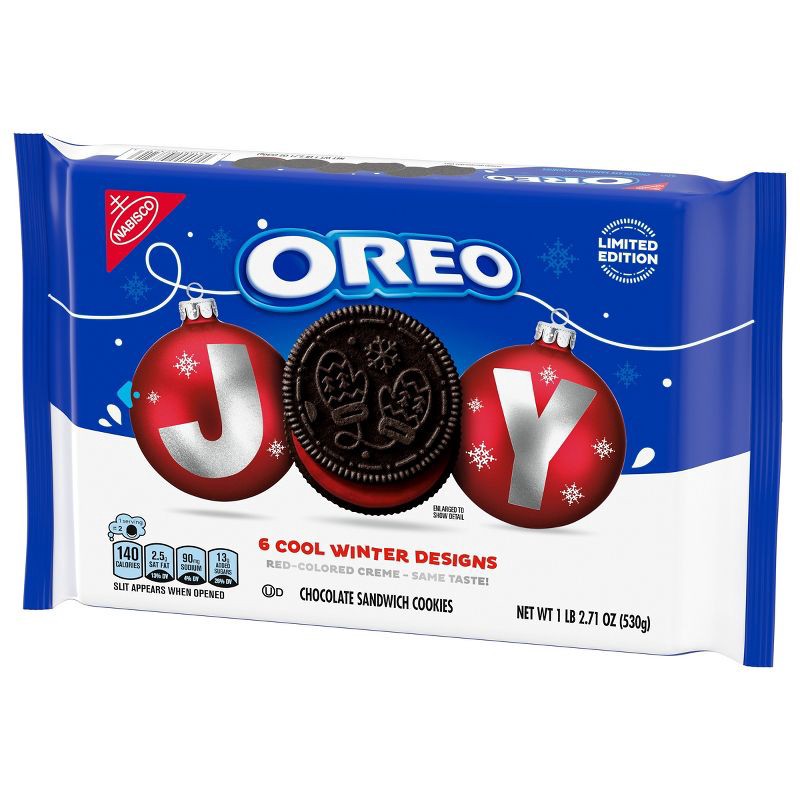 slide 7 of 13, Oreo Joy Red Crème Filled Limited Edition Christmas Cookies - 18.71oz, 18.71 oz