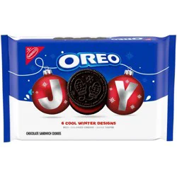 Oreo Joy Red Crème Filled Limited Edition Christmas Cookies - 18.71oz