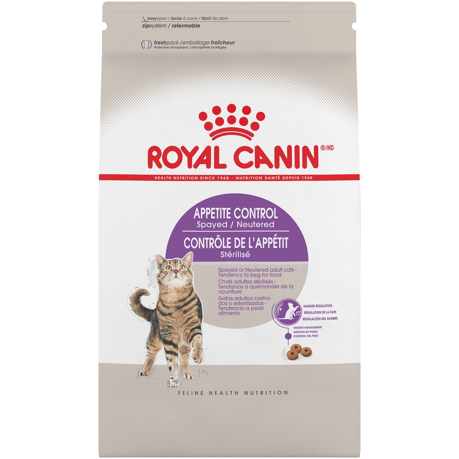 slide 1 of 1, Royal Canin Feline Health Nutrition Spayed/Neutered Appetite Control Dry Cat Food, 6 lb