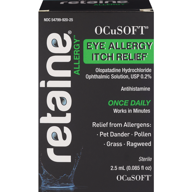 slide 1 of 1, OCuSOFT Retaine Eye Allergy Itch Relief 0.085 fl oz, 0.085 fl oz