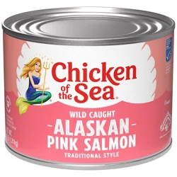 Chicken of the Sea Wild Caught Alaskan Pink Salmon, Traditional Style 64 oz