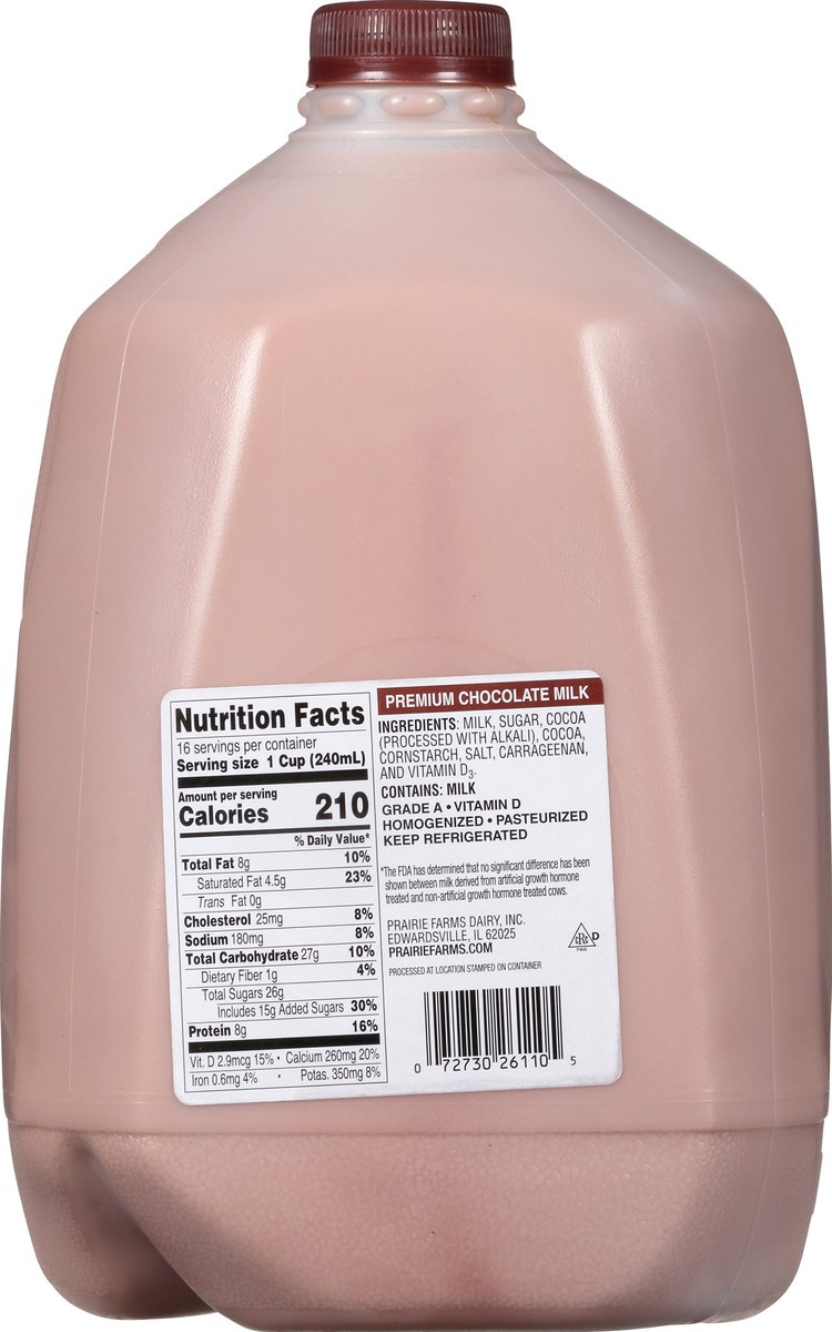 slide 3 of 12, Prairie Farms Premium Chocolate Milk 1 gl Jug, 1 gal