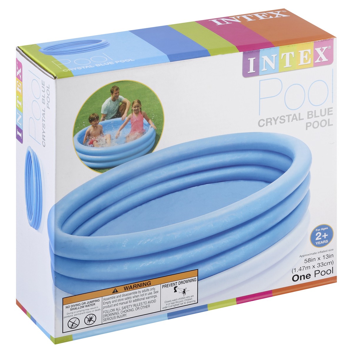 slide 1 of 4, Intex Pool, Crystal Blue, 1 ct