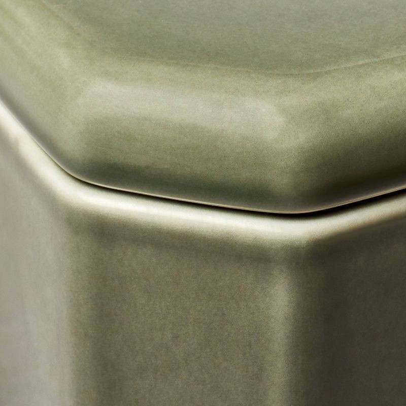 slide 2 of 4, Threshold designed w/Studio McGee Ceramic Reactive Glaze Box Green - Threshold™ designed with Studio McGee, 1 ct