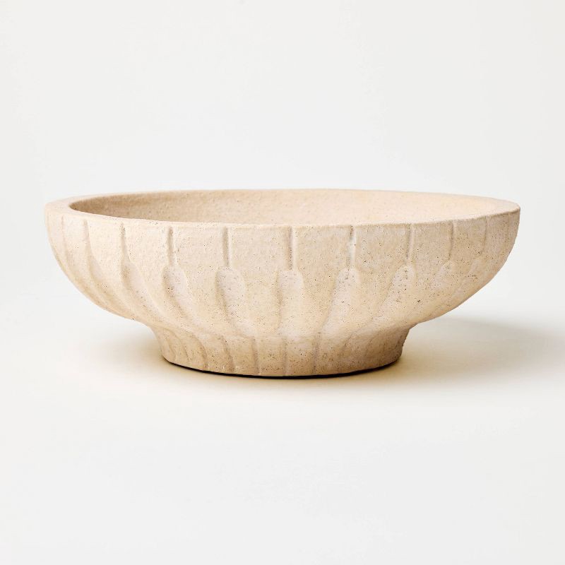 slide 1 of 7, Threshold designed w/Studio McGee Ceramic Carved Bowl - Threshold™ designed with Studio McGee, 1 ct