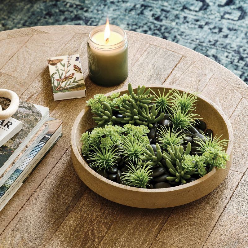 slide 2 of 3, Artificial Succulent Filler Light - Threshold™: Indoor Tabletop Decor, Plastic Faux Flora, No Container, 1 ct