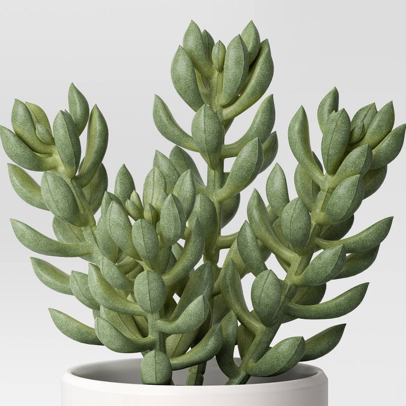 slide 3 of 4, Artificial Succulent Plant - Threshold™: Indoor Greenery, Faux Succulent in Melamine Pot, 1 ct